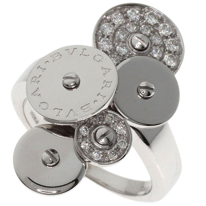 BVLGARI Chiclady 5 Disc Diamond #12 Ring K18 White Gold Ladies [Used]