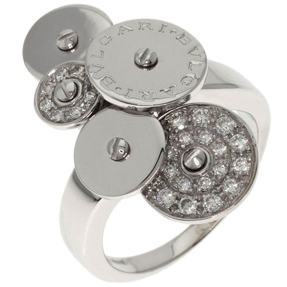 BVLGARI Chiclady 5 Disc Diamond #12 Ring K18 White Gold Ladies [Used]