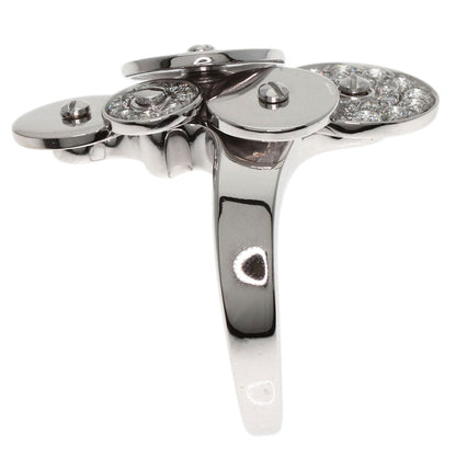 BVLGARI Chiclady 5 Disc Diamond #12 Ring K18 White Gold Ladies [Used]