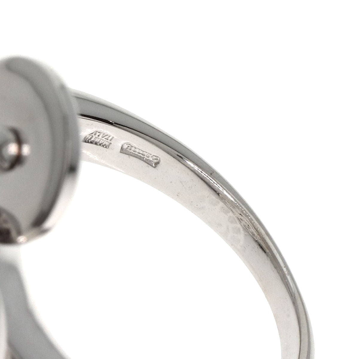 BVLGARI Chiclady 5 Disc Diamond #12 Ring K18 White Gold Ladies [Used]