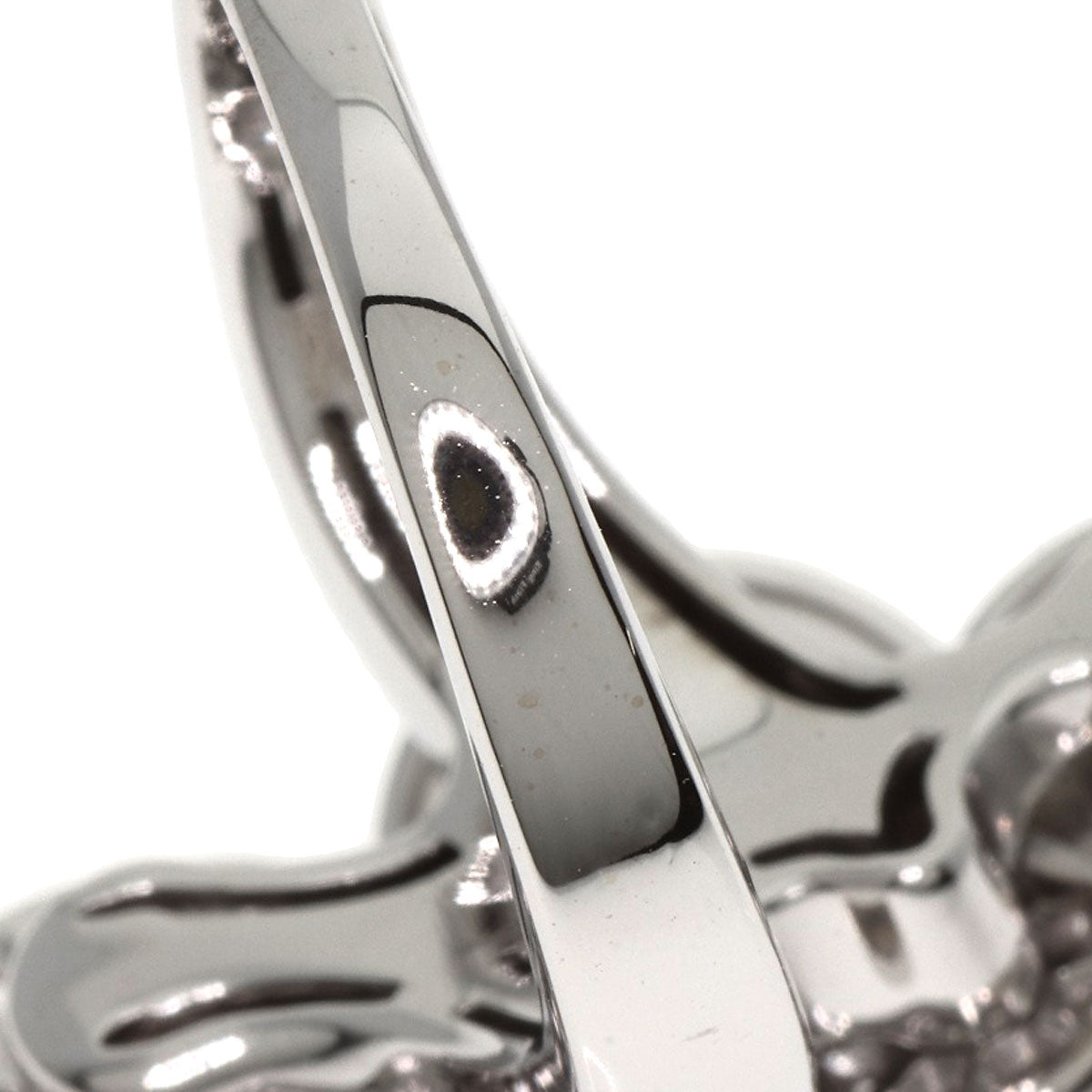 BVLGARI Chiclady 5 Disc Diamond #12 Ring K18 White Gold Ladies [Used]