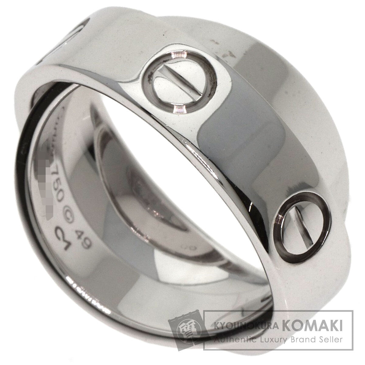 CARTIER Secret Love #49 Ring K18 White Gold Ladies [Used]