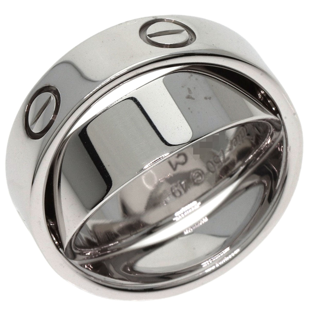 CARTIER Secret Love #49 Ring K18 White Gold Ladies [Used]