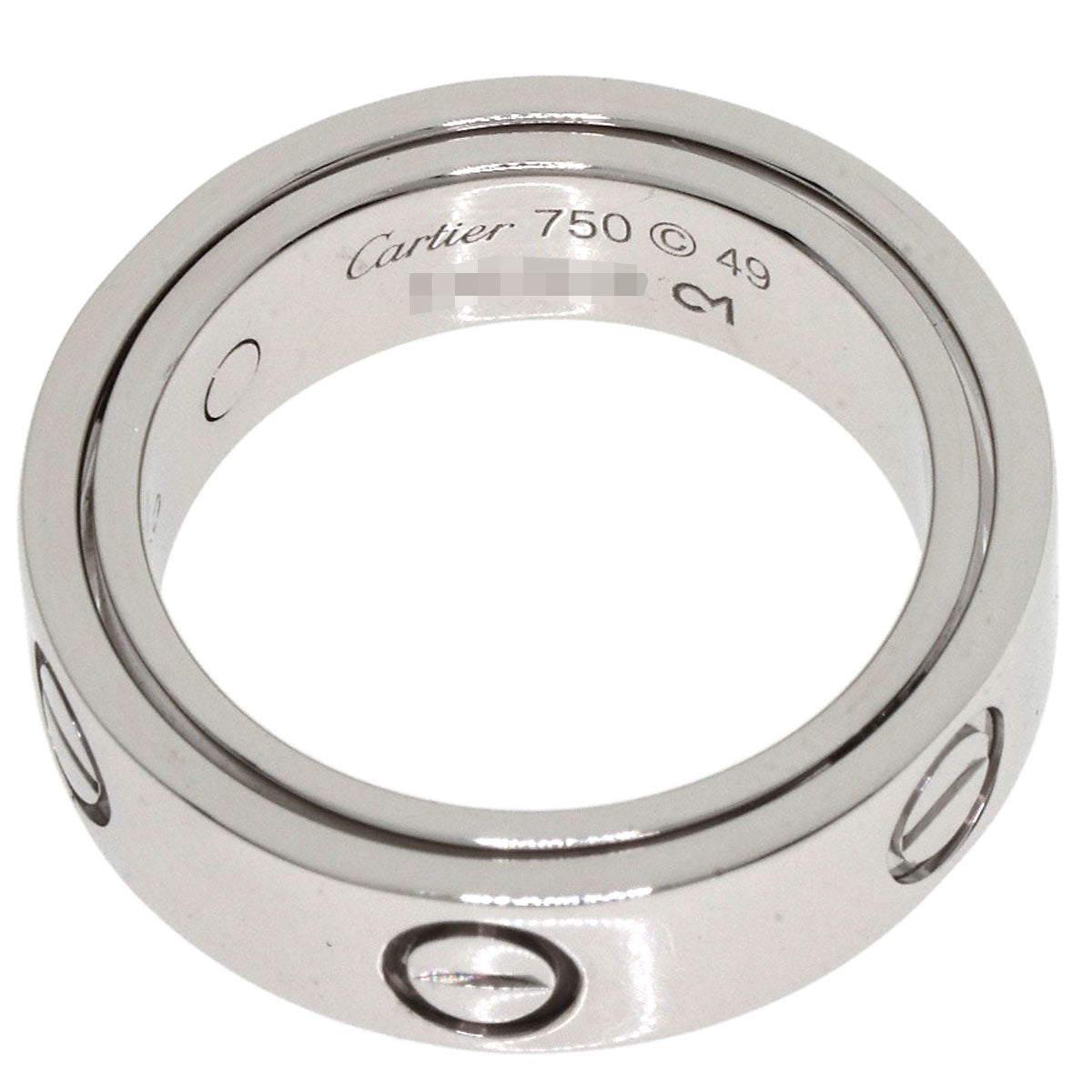 CARTIER Secret Love #49 Ring K18 White Gold Ladies [Used]