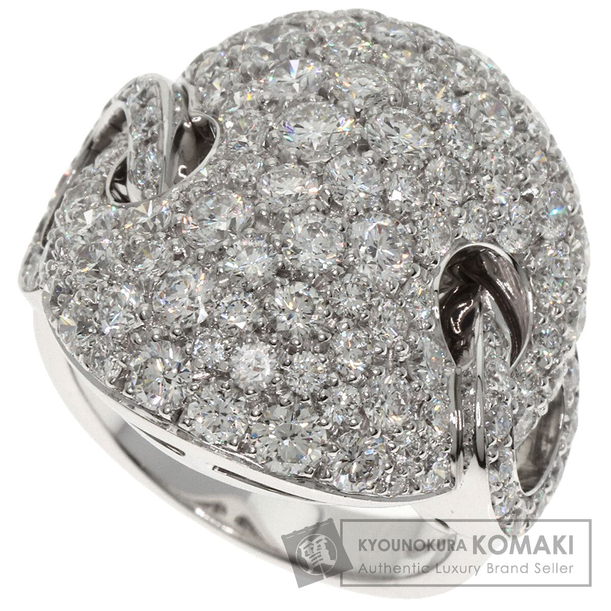 BVLGARI Diamond Ring K18 White Gold Ladies [Used]