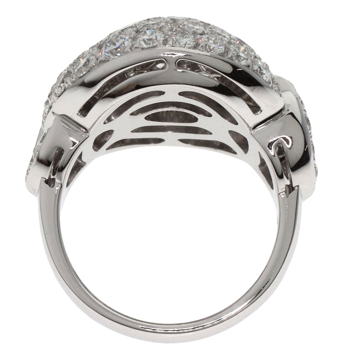 BVLGARI Diamond Ring K18 White Gold Ladies [Used]