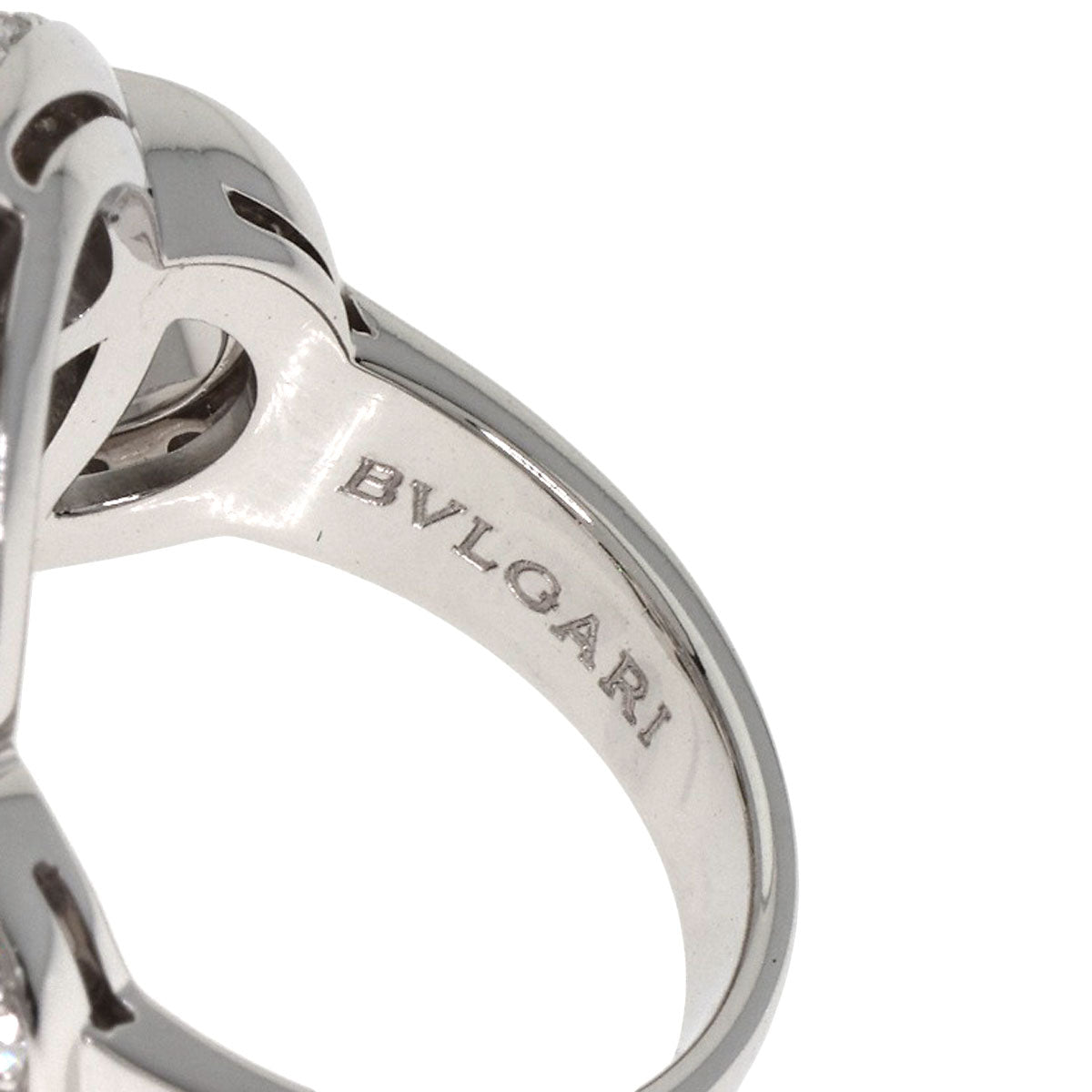 BVLGARI Diamond Ring K18 White Gold Ladies [Used]