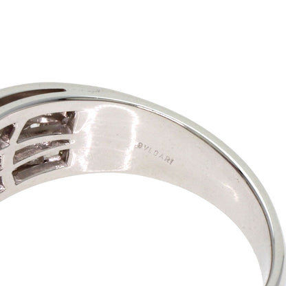 BVLGARI Pink Sapphire Pavé Diamond Ring K18 White Gold Ladies [Used]