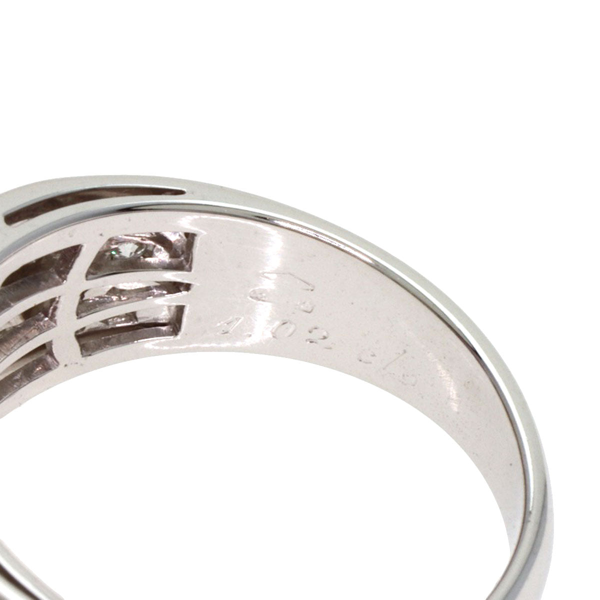 BVLGARI Pink Sapphire Pavé Diamond Ring K18 White Gold Ladies [Used]