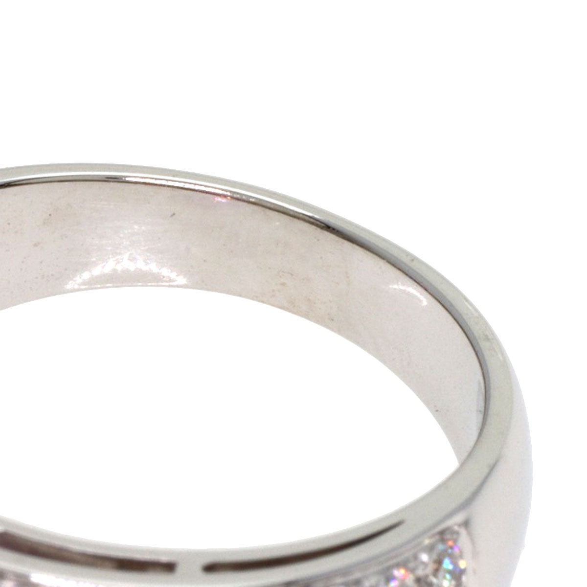 BVLGARI Pink Sapphire Pavé Diamond Ring K18 White Gold Ladies [Used]