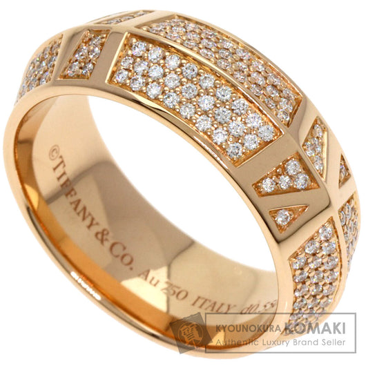 TIFFANY&Co. Atlas X Closed Diamond Ring K18 Pink Gold Ladies [Used]
