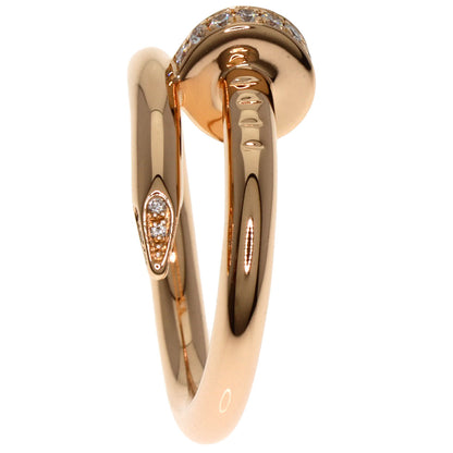 CARTIER Juste un Cle Diamond #49 Ring K18 Pink Gold Ladies [Used]