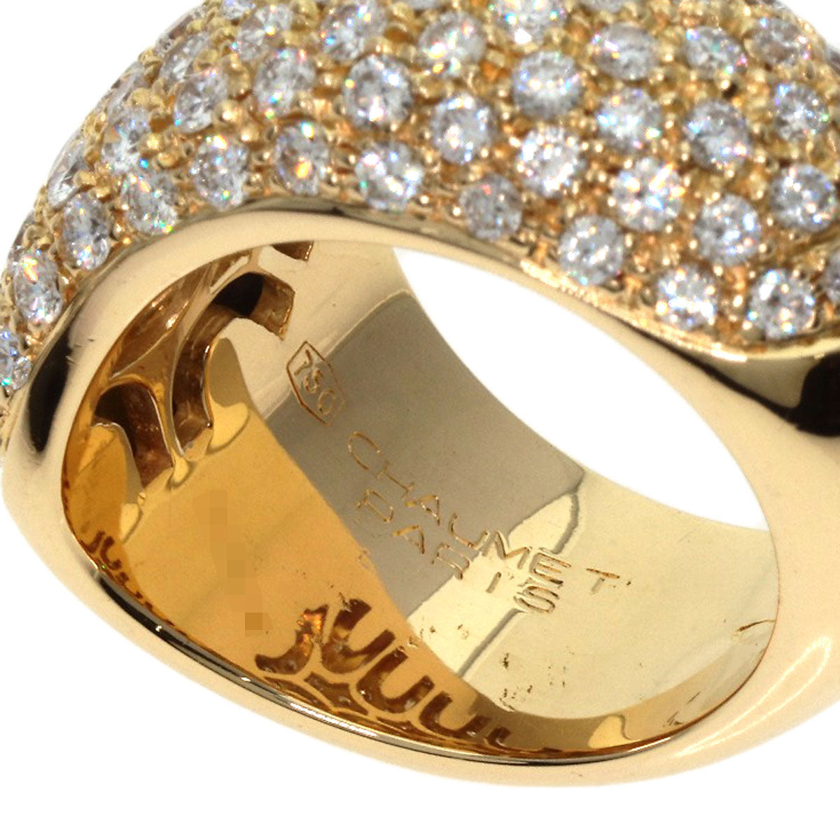 ショーメ ヴェニスリングLM ダイヤモンド リング・指輪 K18イエローゴールド レディース 【中古】【Chaumet】