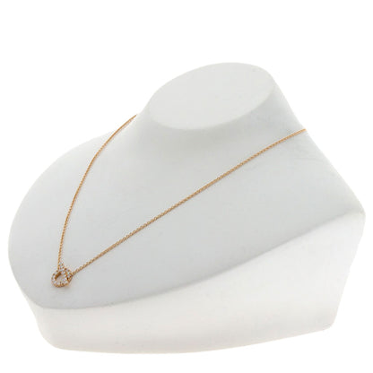 HERMES Finesse Diamond Necklace K18 Pink Gold Ladies [Used]