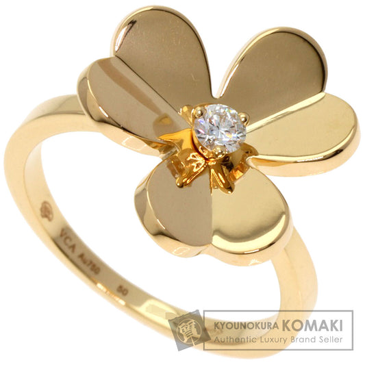 Van Cleef & Arpels Frivole Small Diamond #50 Ring K18 Yellow Gold Ladies [Used]