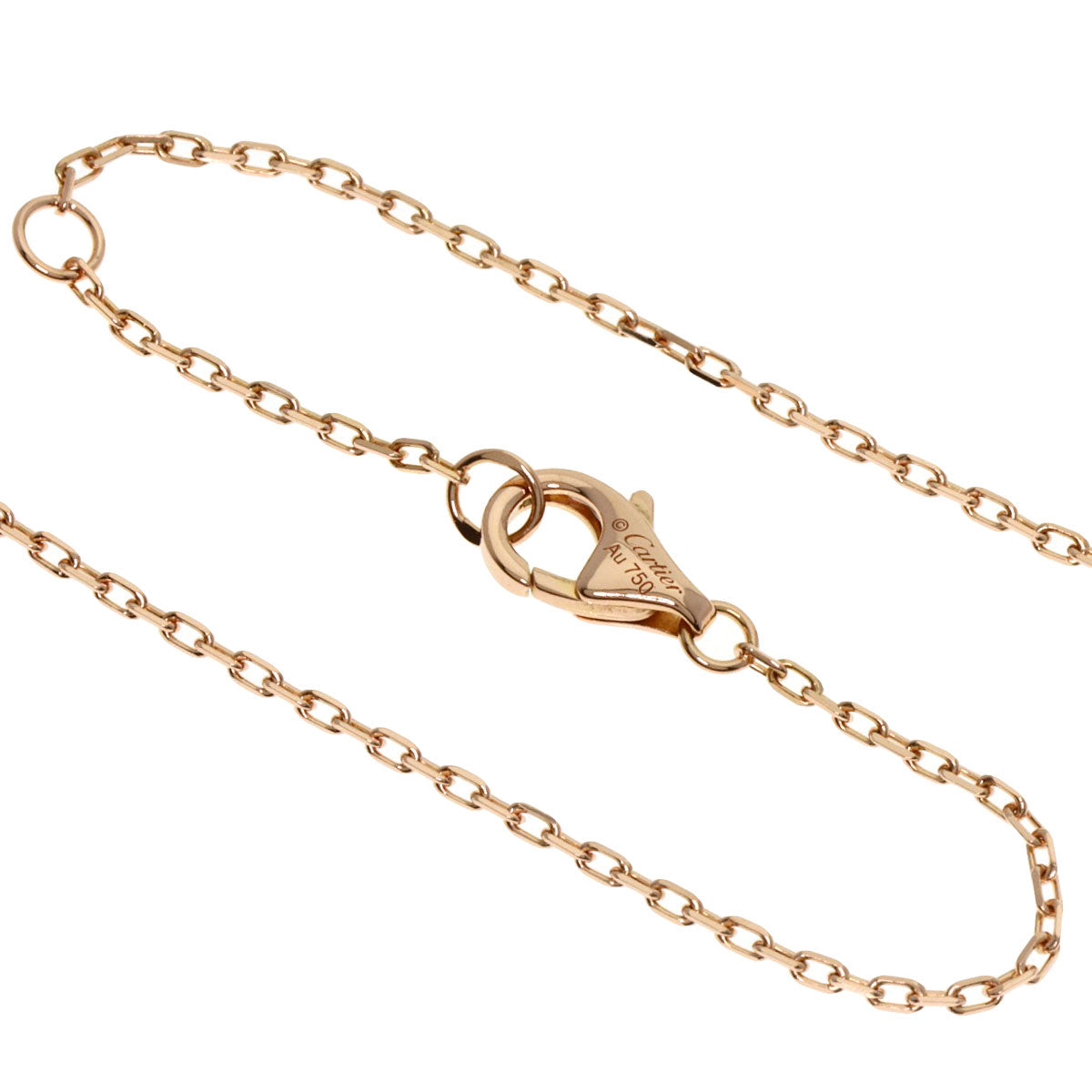 CARTIER Just Ankle Diamond Necklace K18 Pink Gold Ladies [Used]