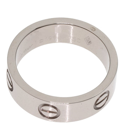 CARTIER love ring #51 Ring K18 White Gold Ladies [Used]