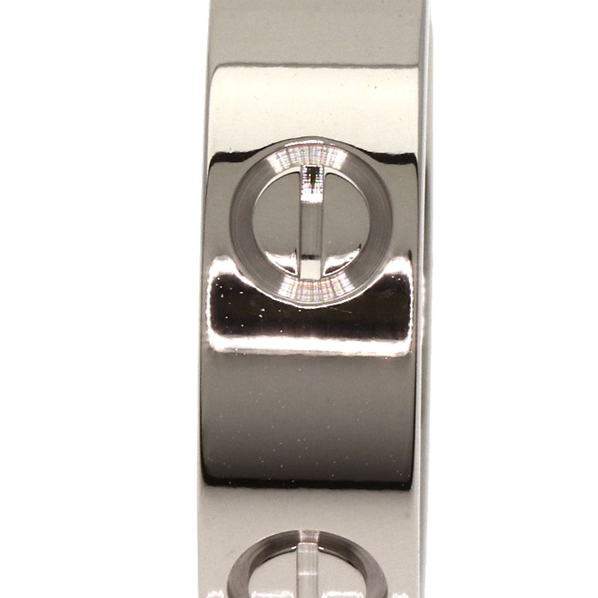 CARTIER love ring #51 Ring K18 White Gold Ladies [Used]