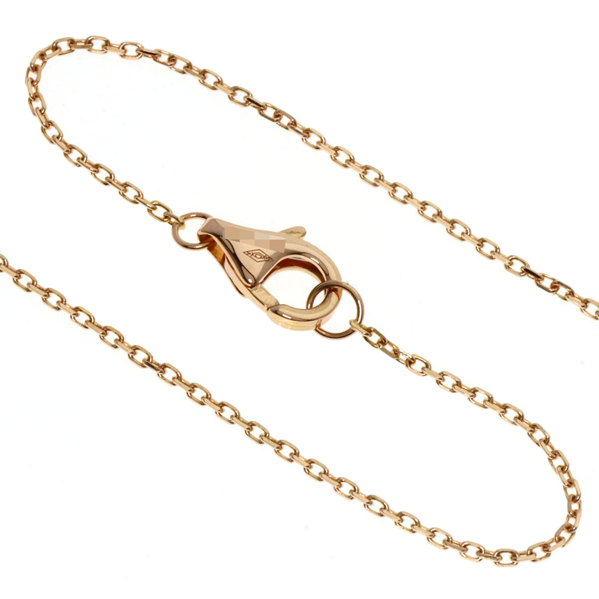 CARTIER Amulet Onyx White Shell Diamond Necklace K18 Pink Gold Ladies [Used]