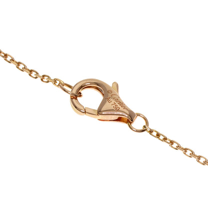 CARTIER Amulet Onyx White Shell Diamond Necklace K18 Pink Gold Ladies [Used]