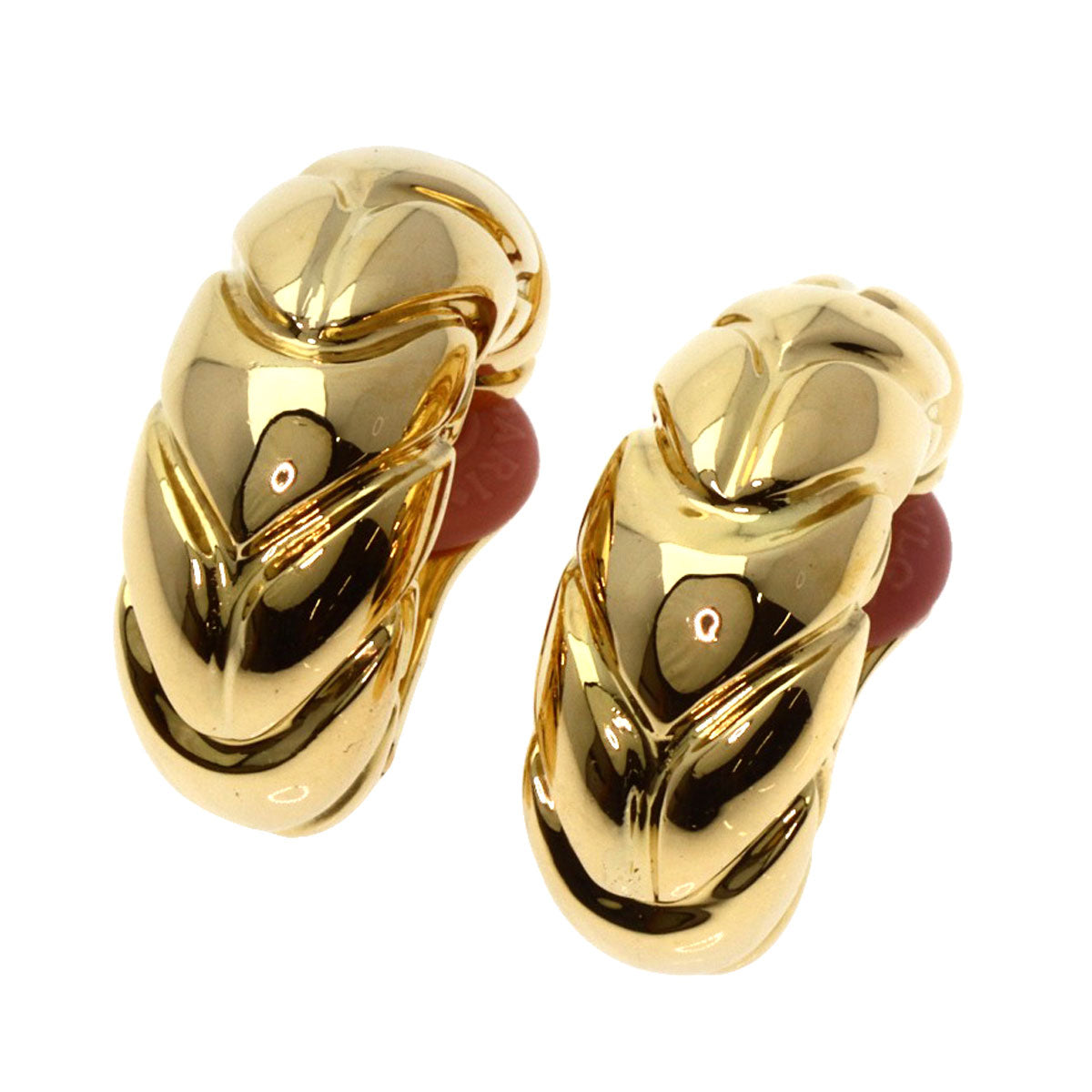 BVLGARI Spiga Earring Earring K18 Yellow Gold Ladies [Used]