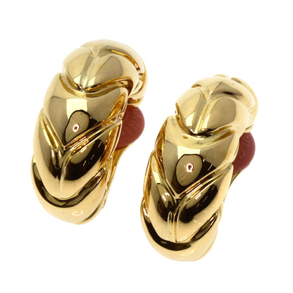BVLGARI Spiga Earring Earring K18 Yellow Gold Ladies [Used]