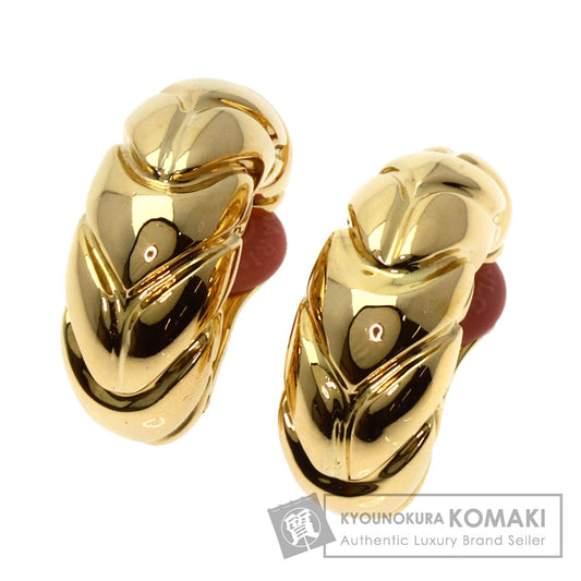 BVLGARI Spiga Earring Earring K18 Yellow Gold Ladies [Used]
