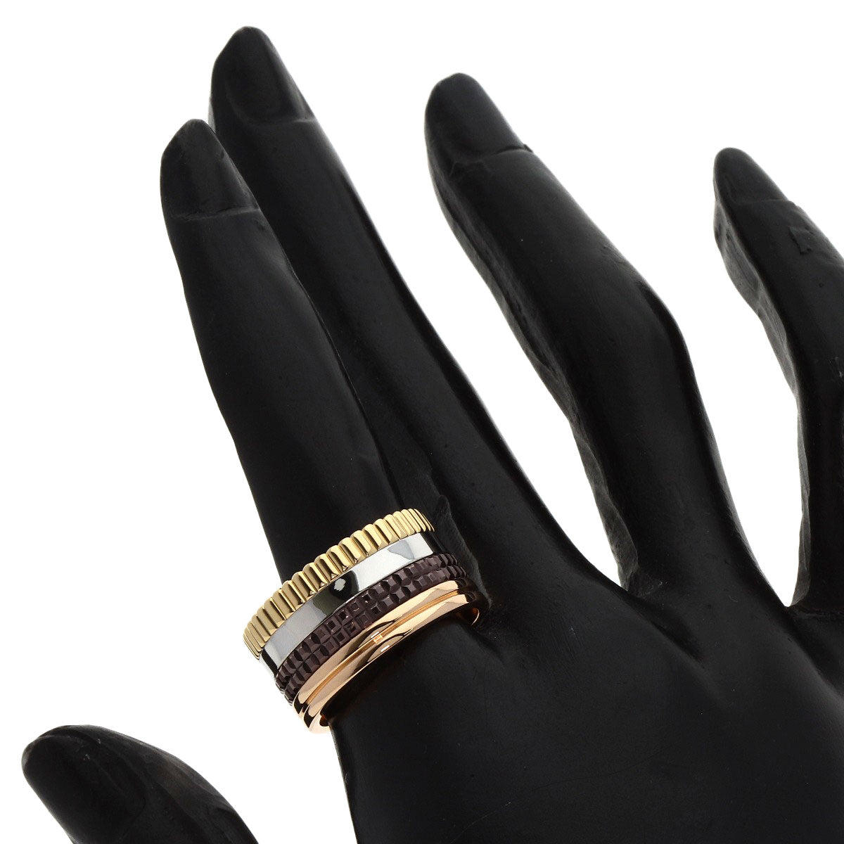 Boucheron Quatre Classic Large #57 Ring K18 Yellow Gold K18 White GoldLadies [Used]