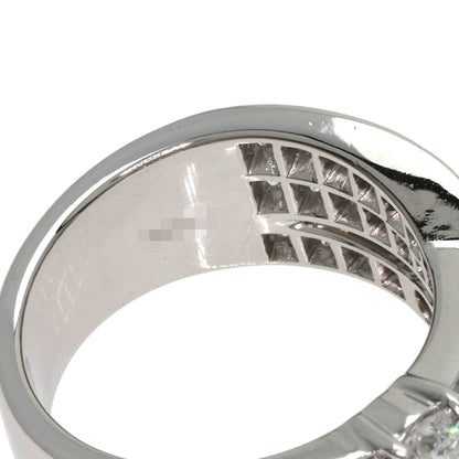 ハリーウィンストン スリーロウ ジオメトリック ダイヤモンド リング・指輪 プラチナPT950 レディース 【中古】【HARRY WINSTON】