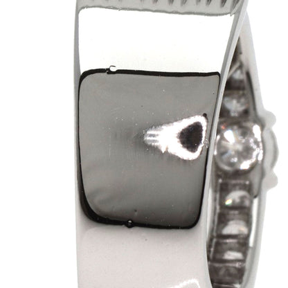ハリーウィンストン スリーロウ ジオメトリック ダイヤモンド リング・指輪 プラチナPT950 レディース 【中古】【HARRY WINSTON】