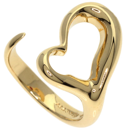 TIFFANY&Co. Open Heart Innerwear Ruby Diamond Ring K18 Yellow Gold Ladies [Used]