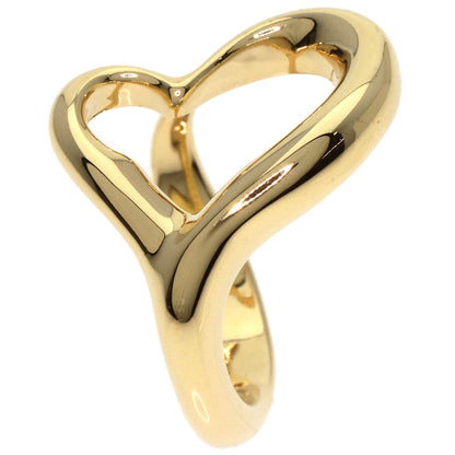 TIFFANY&Co. Open Heart Innerwear Ruby Diamond Ring K18 Yellow Gold Ladies [Used]