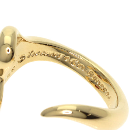 TIFFANY&Co. Open Heart Innerwear Ruby Diamond Ring K18 Yellow Gold Ladies [Used]