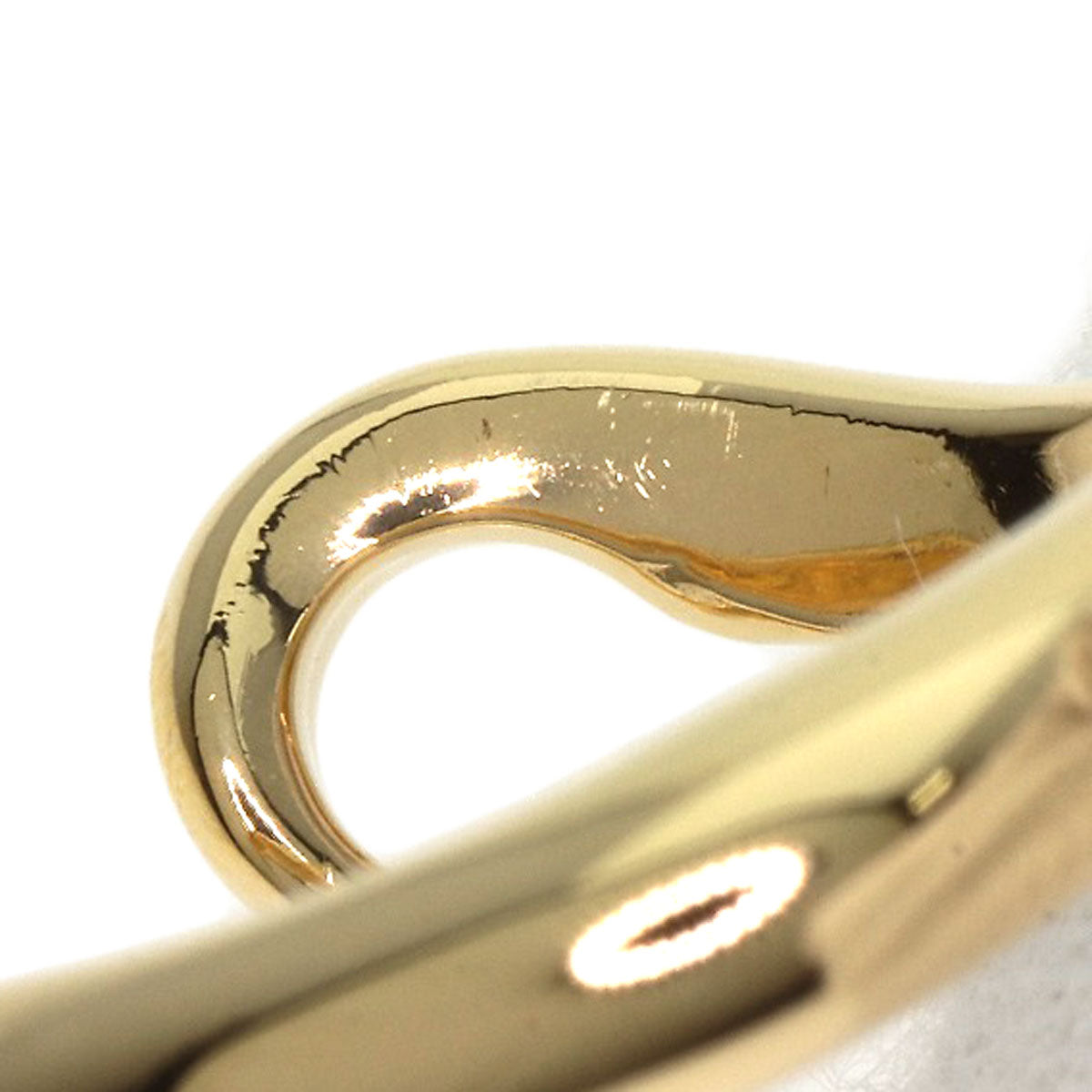TIFFANY&Co. Open Heart Innerwear Ruby Diamond Ring K18 Yellow Gold Ladies [Used]