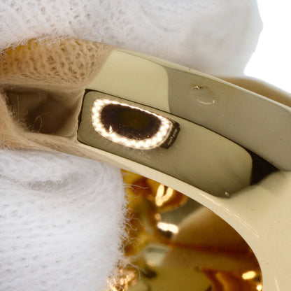 CARTIER PANTHERE de Cartier Lacquer Tsavorite #56 Ring K18 Yellow Gold Ladies [Used]