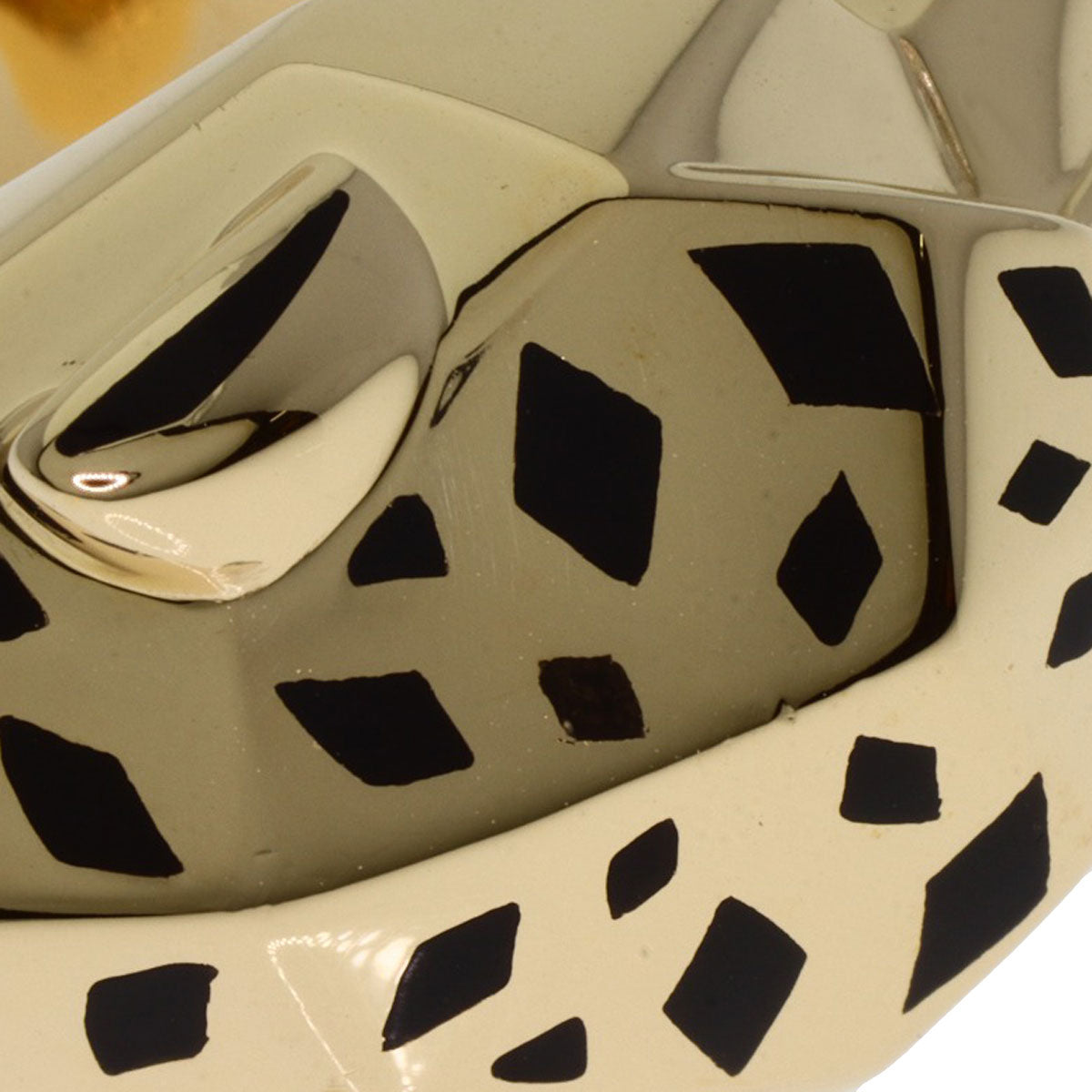 CARTIER PANTHERE de Cartier Lacquer Tsavorite #56 Ring K18 Yellow Gold Ladies [Used]