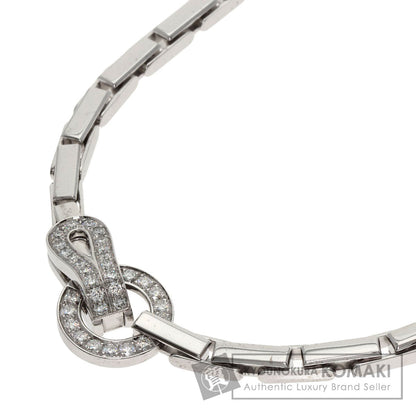CARTIER Agraph Diamond Necklace K18 White Gold Ladies [Used]