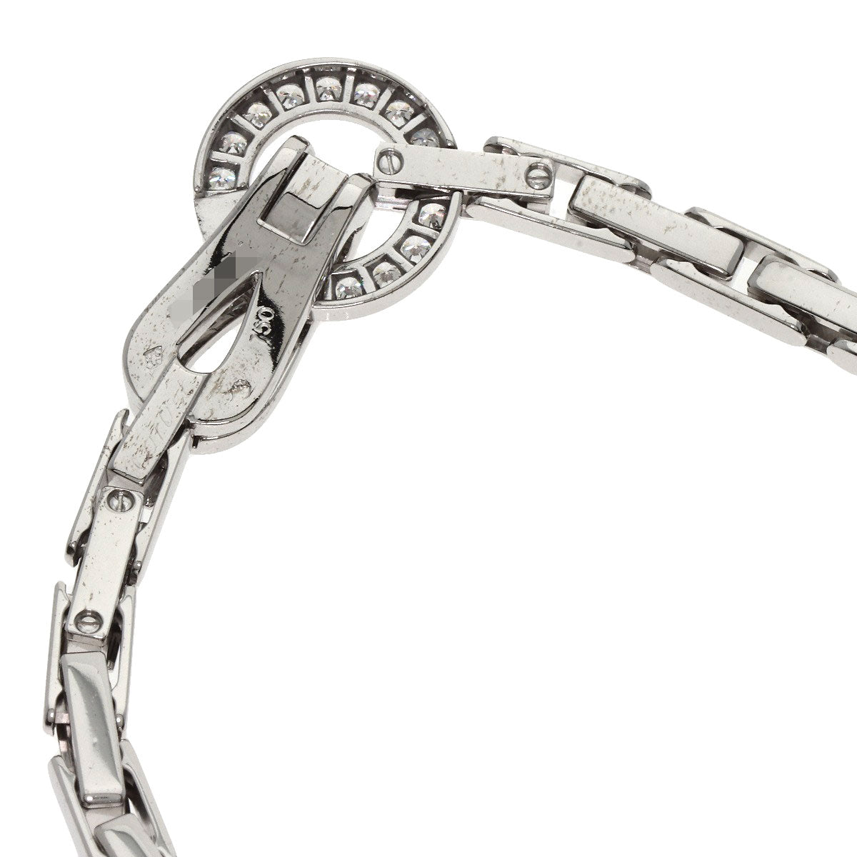 CARTIER Agraph Diamond Necklace K18 White Gold Ladies [Used]