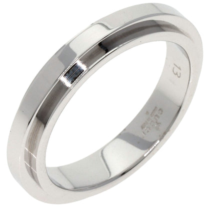 GUCCI Straight Rough #13 Ring K18 White Gold Ladies [Used]