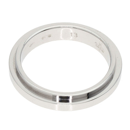 GUCCI Straight Rough #13 Ring K18 White Gold Ladies [Used]