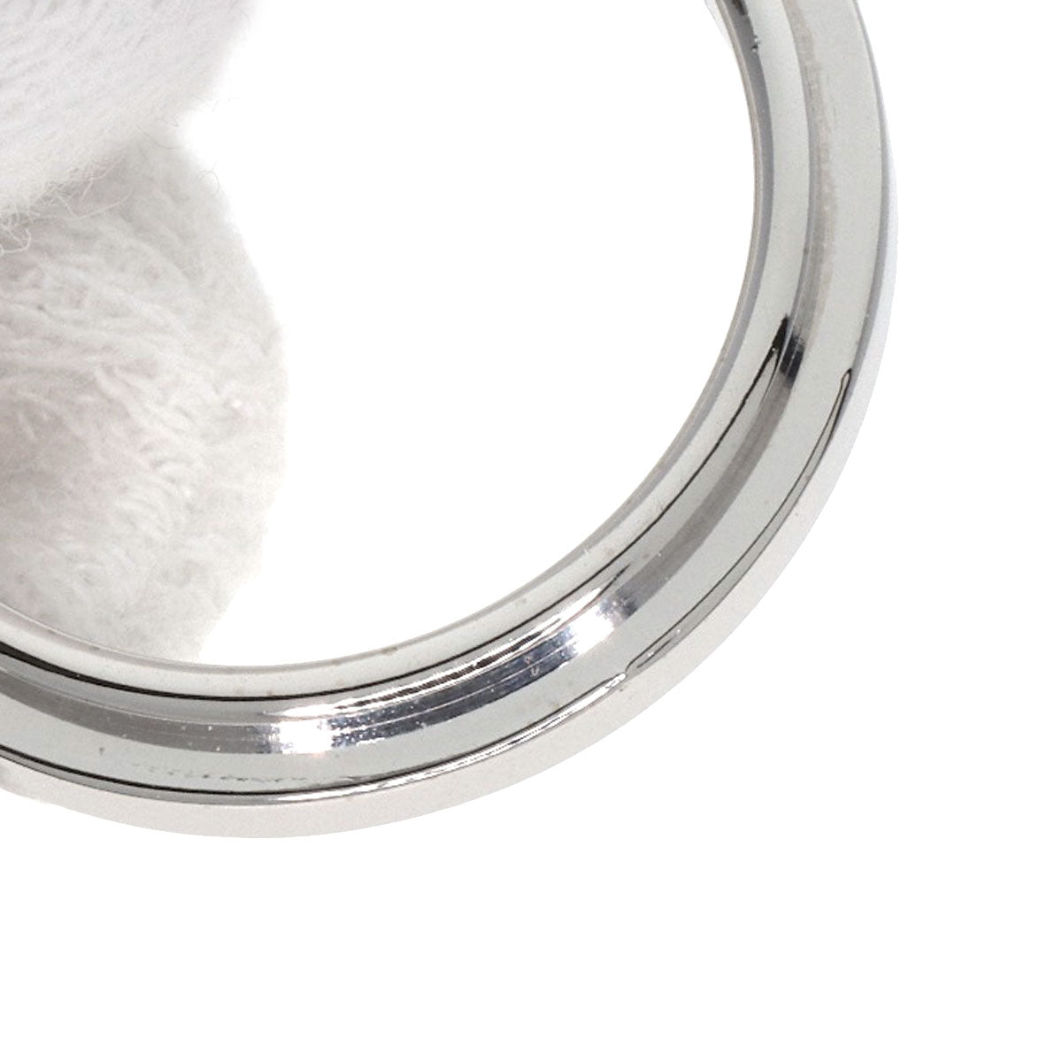 GUCCI Straight Rough #13 Ring K18 White Gold Ladies [Used]