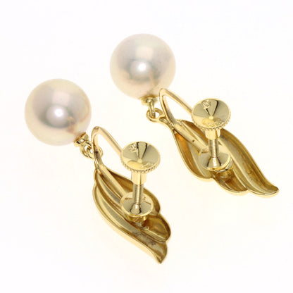 MIKIMOTO Pearl Pearl Earring K18 Yellow Gold Ladies [Used]