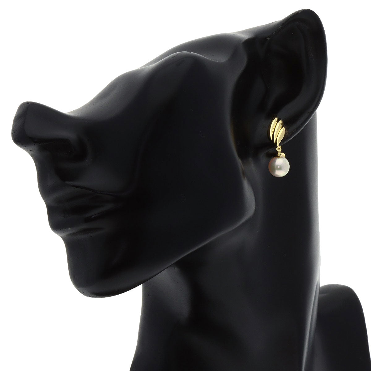 MIKIMOTO Pearl Pearl Earring K18 Yellow Gold Ladies [Used]