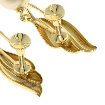 MIKIMOTO Pearl Pearl Earring K18 Yellow Gold Ladies [Used]