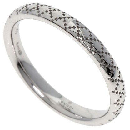 GUCCI Diamantissima #10 Ring K18 White Gold Ladies [Used]