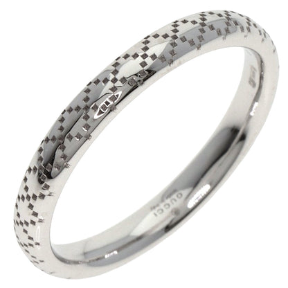 GUCCI Diamantissima #10 Ring K18 White Gold Ladies [Used]