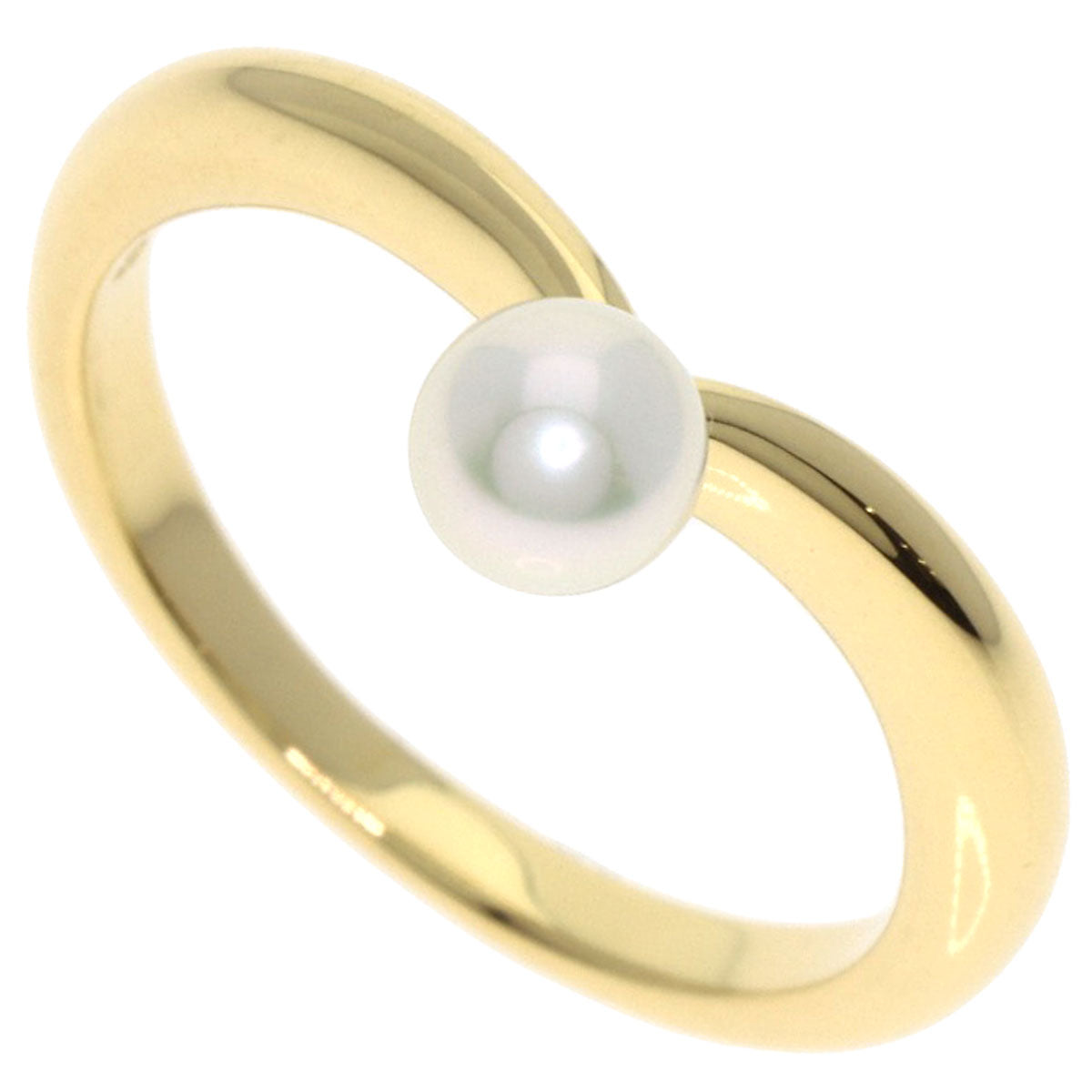 MIKIMOTO Perlita Pearl Pearl Ring K18 Yellow Gold Ladies [Used]