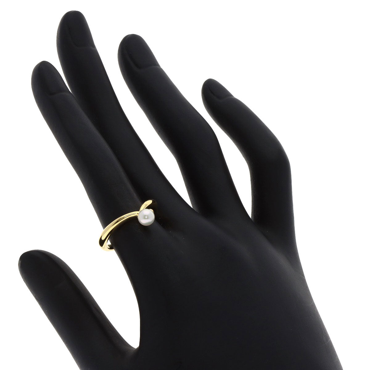MIKIMOTO Perlita Pearl Pearl Ring K18 Yellow Gold Ladies [Used]