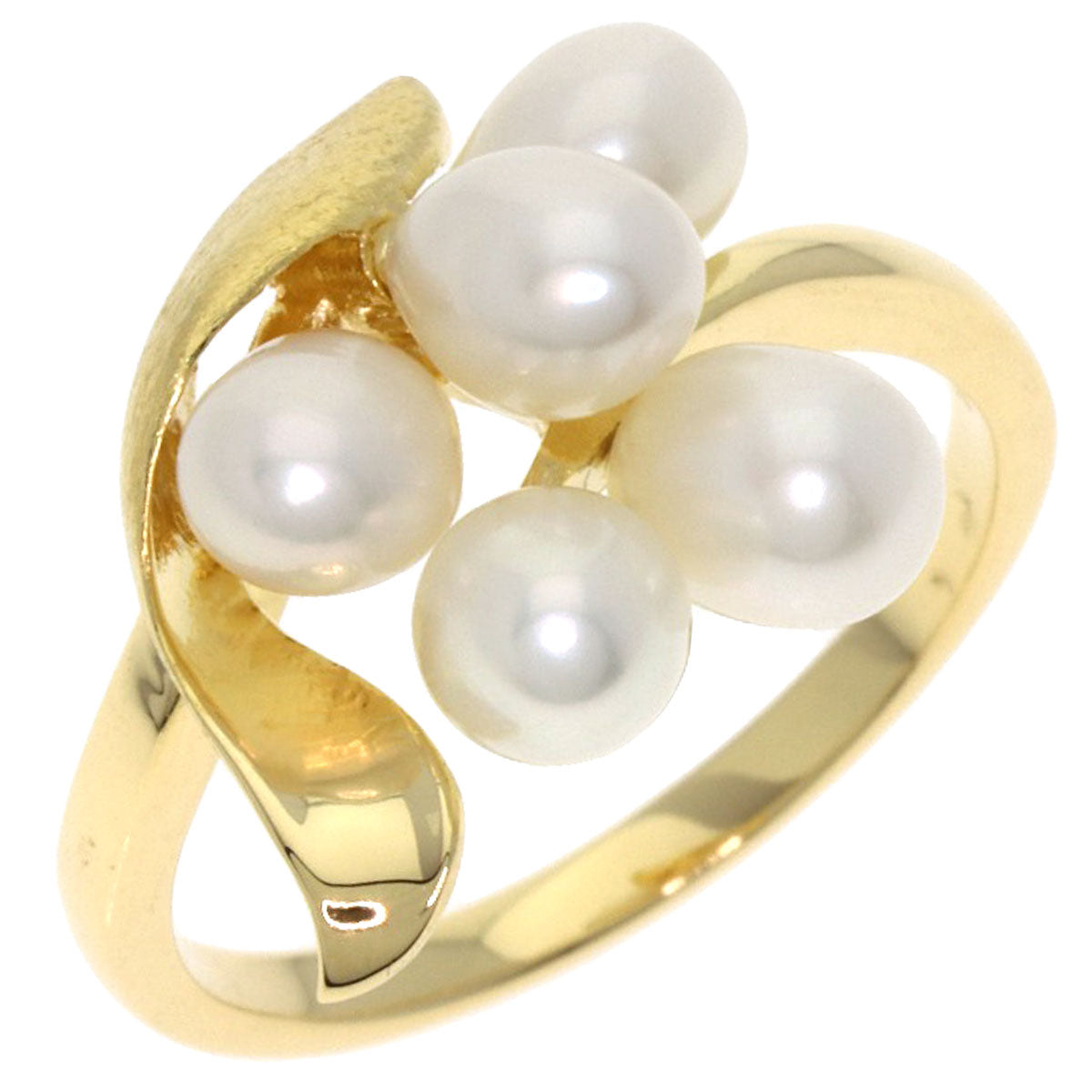 MIKIMOTO Pearl Pearl Ring K18 Yellow Gold Ladies [Used]