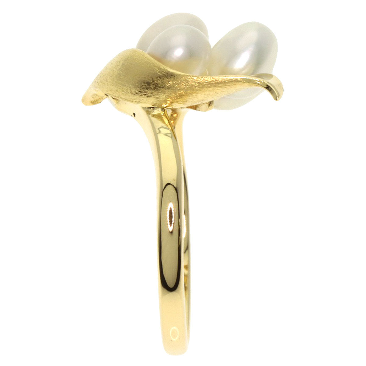 MIKIMOTO Pearl Pearl Ring K18 Yellow Gold Ladies [Used]